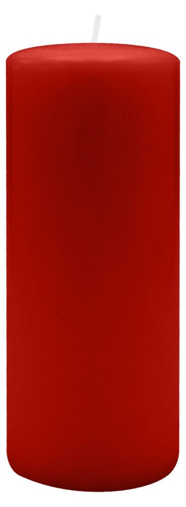 Flachkopf-Stumpenkerzen Weihnachtsrot Erdbeere 180 x Ø 70 Produktbild 