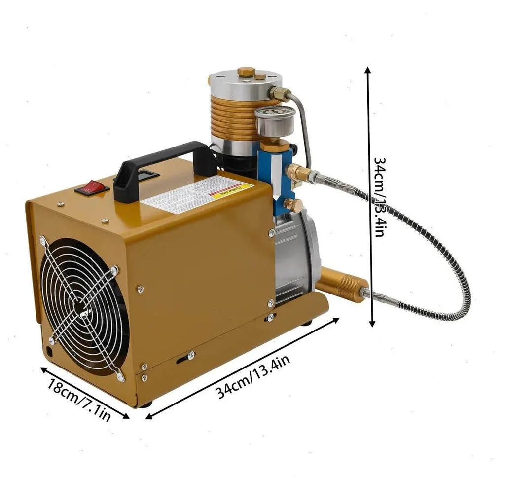 Compresseur haute pression à gonflage rapide et efficace brun-doré - 2