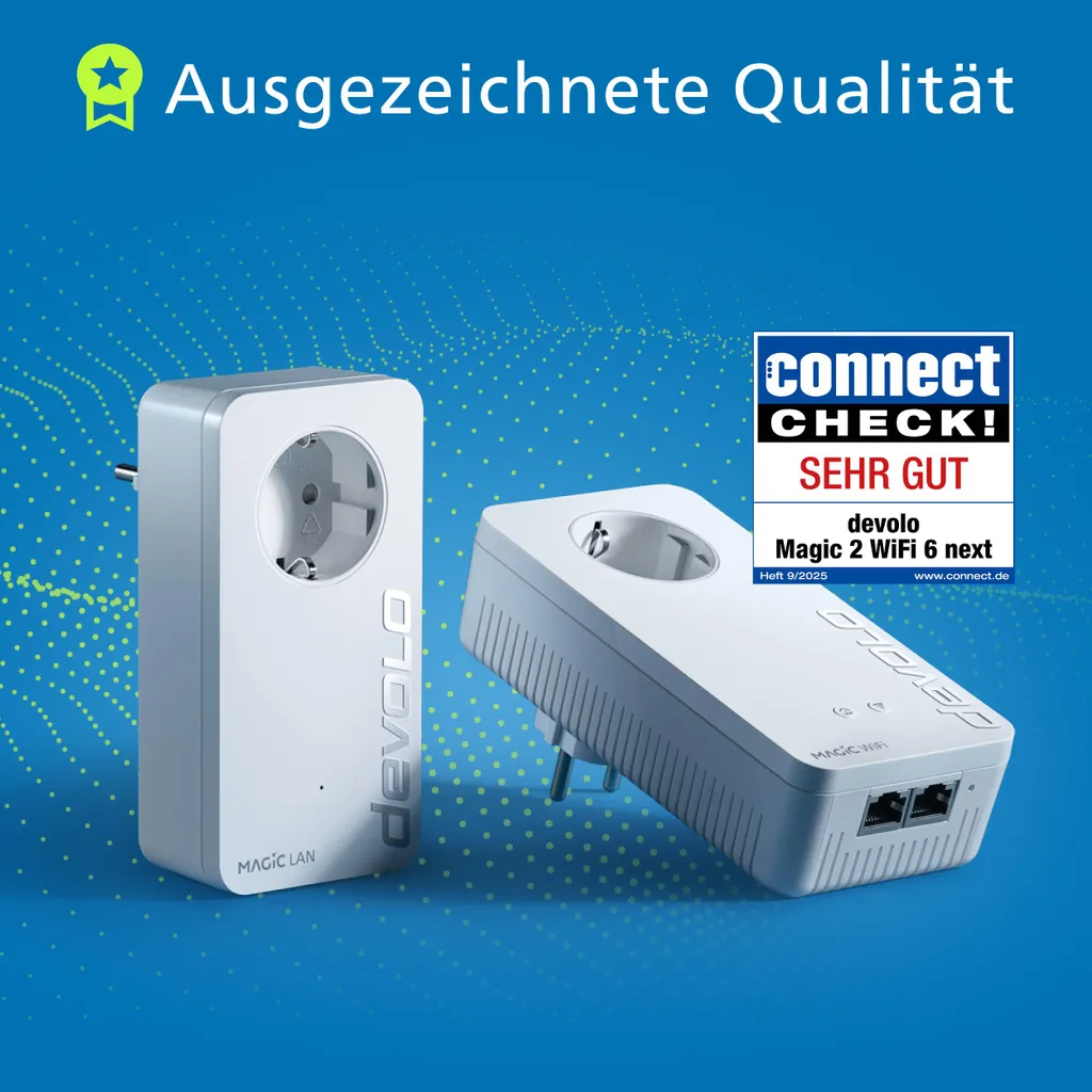 Adaptateur CPL WiFi 6 Devolo Magic 2 Next Kit de démarrage 2400 Mbps - 10
