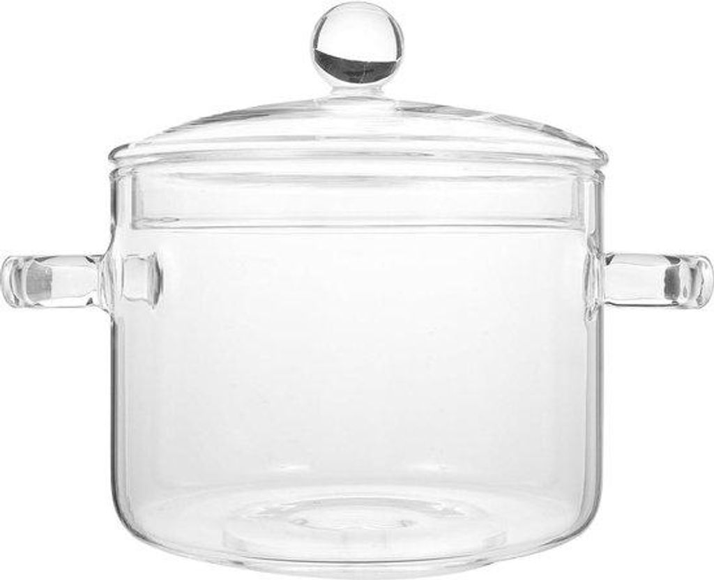 35 Liter Hitzebeständiger Glas-Saucepan mit Deckel - Ideal Produktbild 