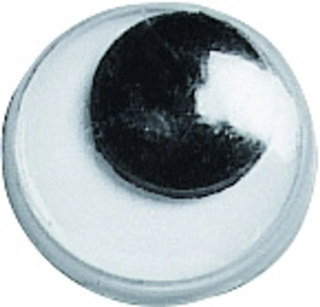 Yeux mobiles ronds 12mm pour loisirs créatifs et DIY - Lot de 12