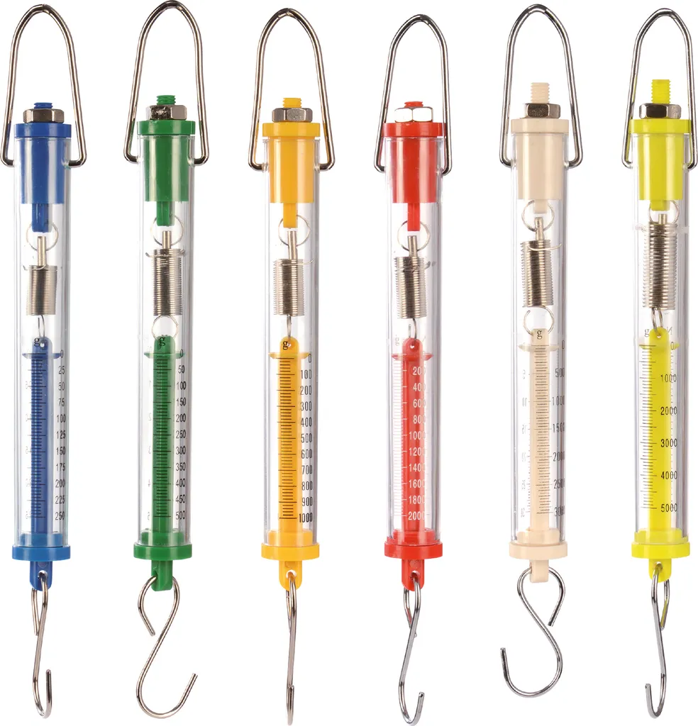 Kit Mesure de Gravité et Poids pour Labo Sciences de 6 Dynamomètres