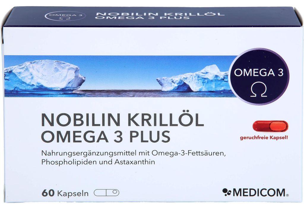 Nobilin Krillöl Omega 3 Plus Kapseln, 60 St. Kapseln