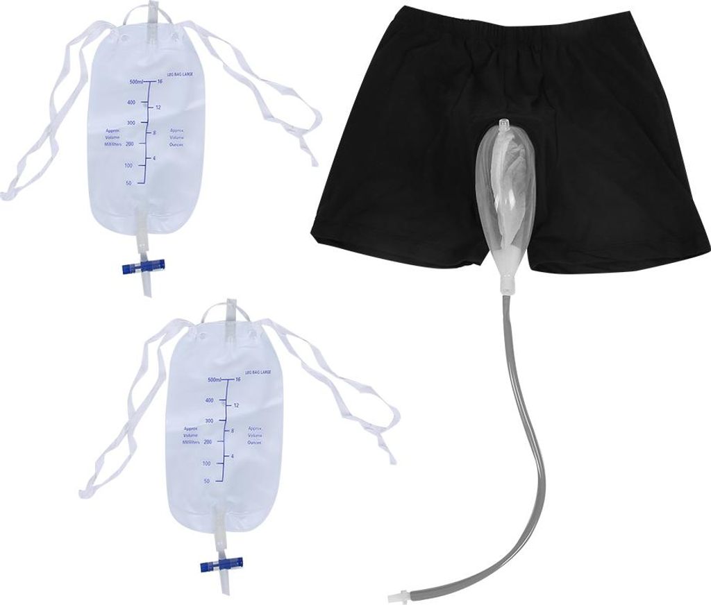 Tragbarer Urinbeutel für Männer, weiche Inkontinenzhose, Produktbild 