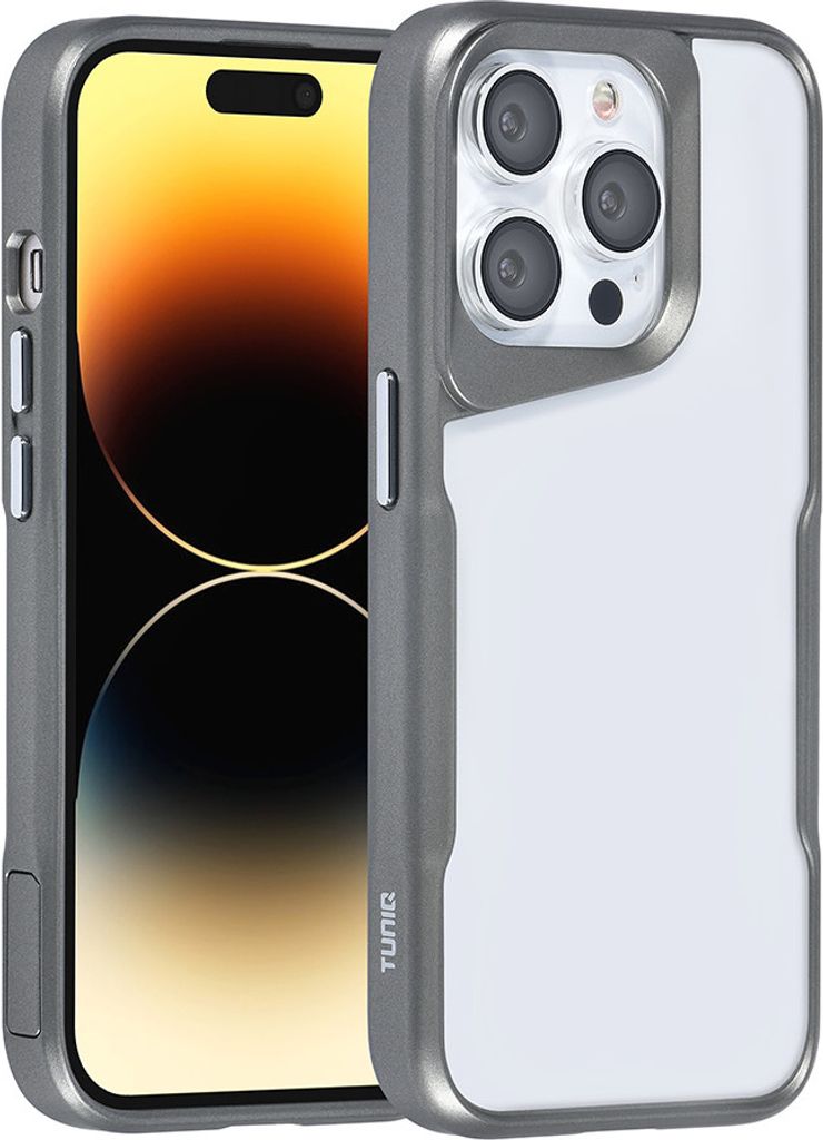 TUNIQ iPhone 14 Pro Back cover case - Silicone - Grey