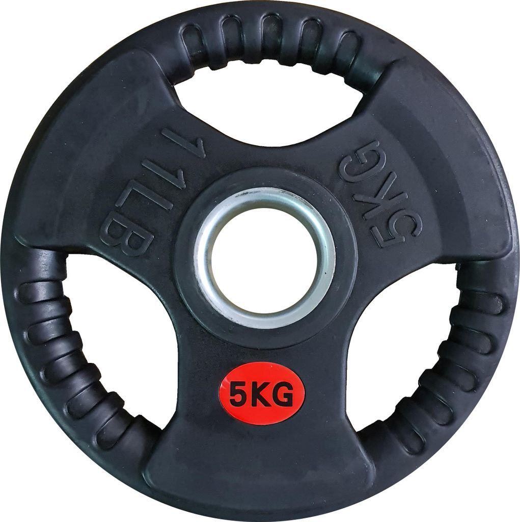 Náhradný pogumovaný kotúč s úchytmi 5 kg - priemer 50 mm Obrázok produktu 