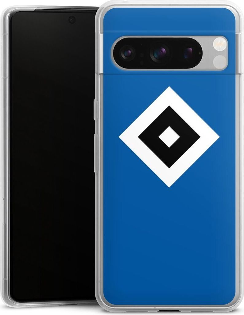 DeinDesign Slim Hülle für Google Pixel 8 Pro Silikon Case Ultra Dünn Handyhülle HSV Hamburger SV Logo