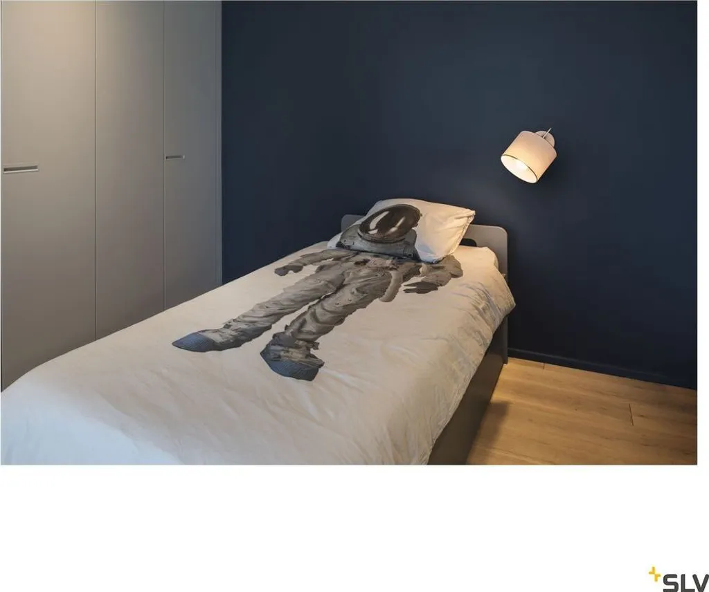 Support Applique Murale E27 Blanche SLV Fenda pour Éclairage Sur Mesure