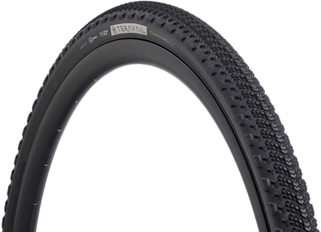 Pneu Vélo Gravel 700x38 Teravail Cannonball Tubeless Ready Flancs Argent
