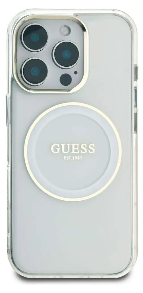 Cover iPhone 16 Pro Max Guess MagSafe Bianca - Protezione e Stile