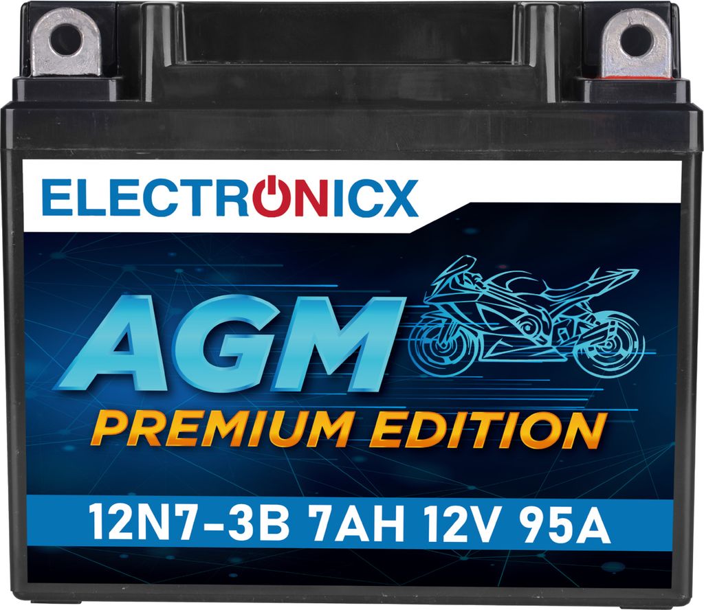 Electronicx Batteria Moto AGM 12V 7Ah 95A/EN ▶ Batteria Immagine del prodotto 