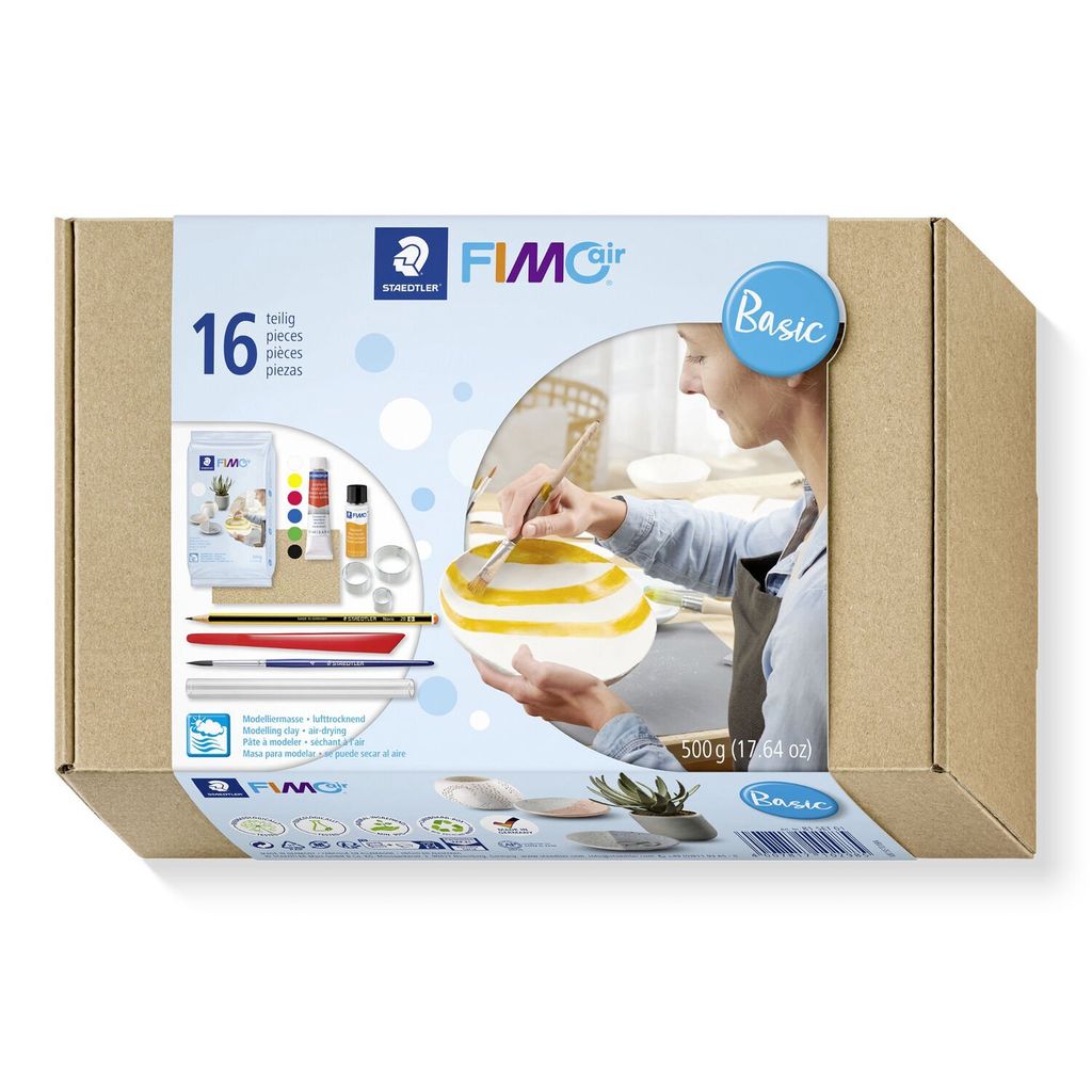 FIMO Air Light Modelliermasse, lufthärtend, Weiß, 250 g