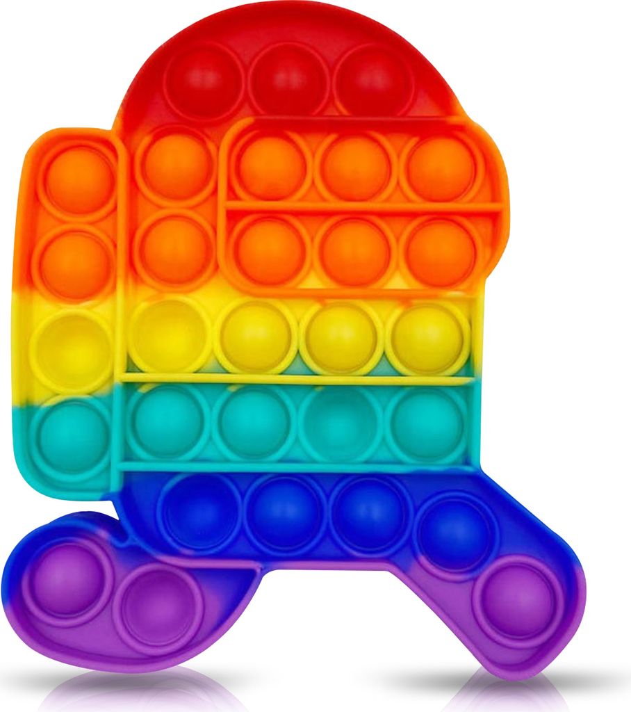Push it Pop up Toy Bubbles Fidget Antistress Kids XXL TikTok Reise Spiel 20 30cmForm:Astronaut 15 x 11 cm