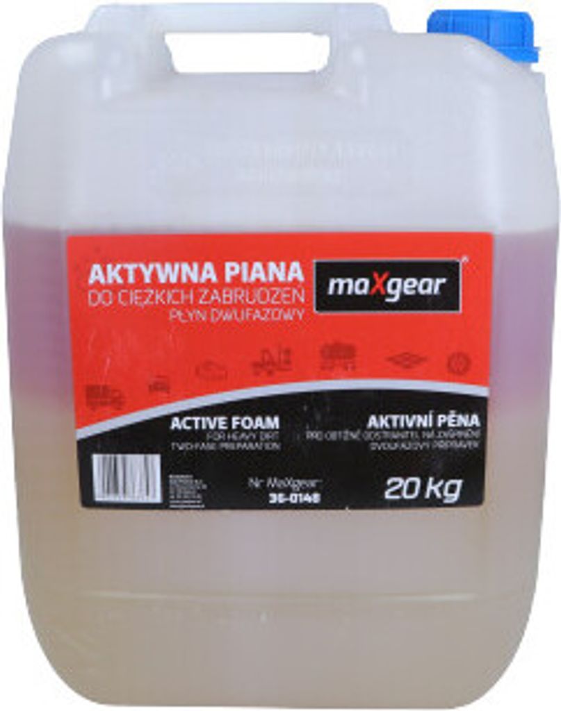 Piana aktywna 20kg MAXGEAR do ciezkich zabrudzen - plyn dwufazowy