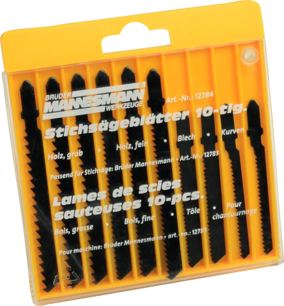 Set de 10 Lames de Scie Sauteuse en Acier Haute Résistance pour Atelier