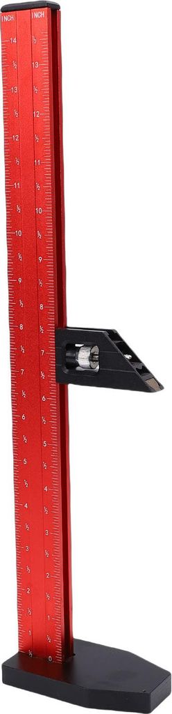 Holzbearbeitung Höhe Lineal Metrisch Zoll Dual Scale Tischsäge Tiefe Messung Markierung Linie Lineal