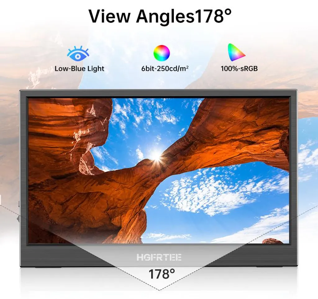 Moniteur portable tactile B141, Écran interactif à large compatibilité - 2
