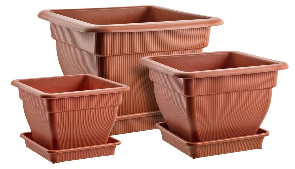 Pflanzkübel Blumentopf 18/33/70 Liter mit Wasserspeicher Produktbild 