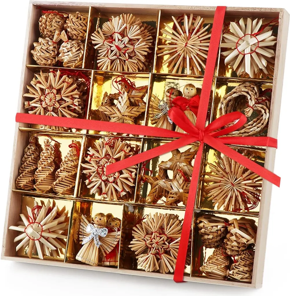Étoiles de paille incassables pour Noël - Déco Sapin Sûre et Durable