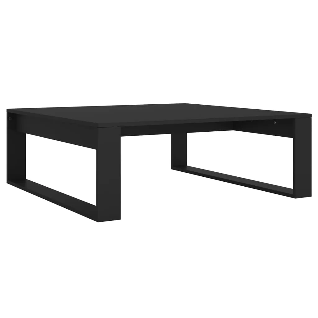 Tavolino Caffè Nero SYFAX™ 100x100x35 - Facile Montaggio e Solidità