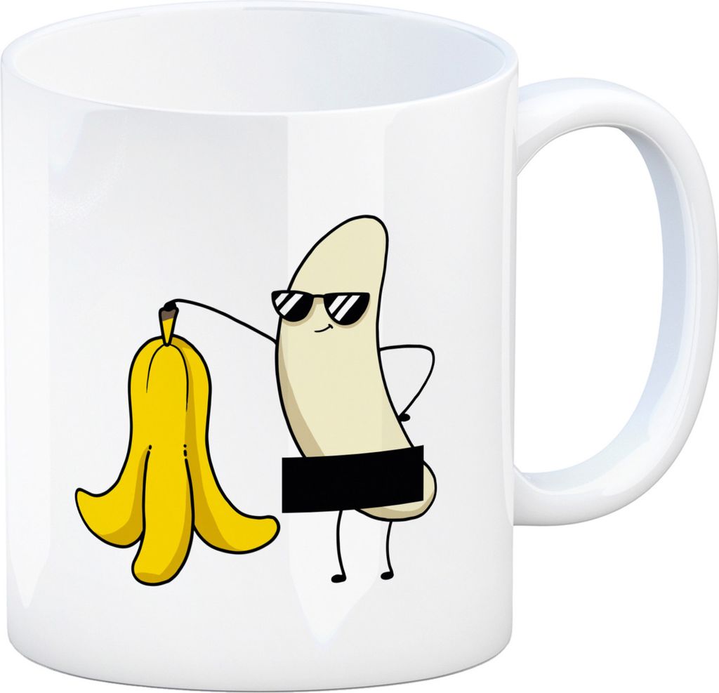 Nackte Banane Kaffeebecher