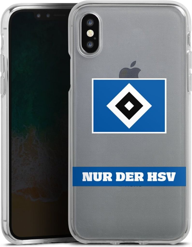 DeinDesign Handyhülle für Apple iPhone X Silikon Hülle Case Smartphone Schutzhülle HSV Hamburger SV Statement