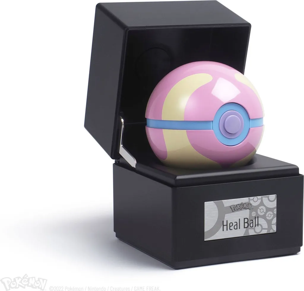 Réplique Pokémon Heal Ball Diecast : Décoration Geek de Haute Qualité