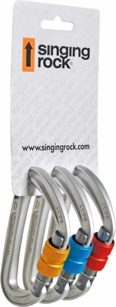 Mousqueton de Sécurité à Vis Singing Rock Colt Shroub Lot de 3 pour Grimpe