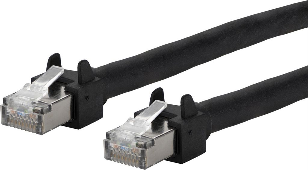 METZ CONNECT Patchkabel 6kV Flex500 Outdoor, schwarz, 10 m