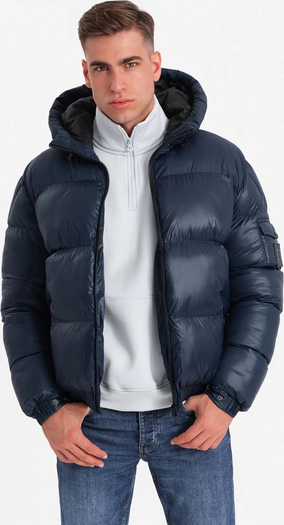Ombre Clothing Pánská zimní bunda Ayouber navy L Obrázek produktu 