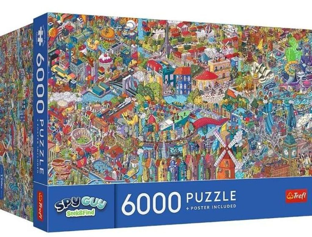 Puzzle 06000 Spy Guy - Cerca e trova: Vacanza in città Immagine del prodotto 