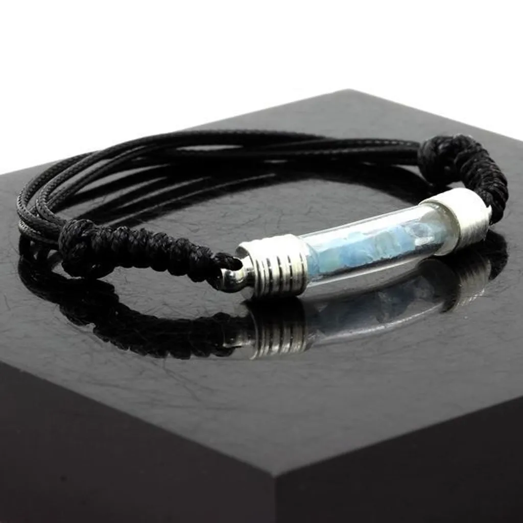 Bracelet aigue-marine brute : apaisez votre stress naturellement