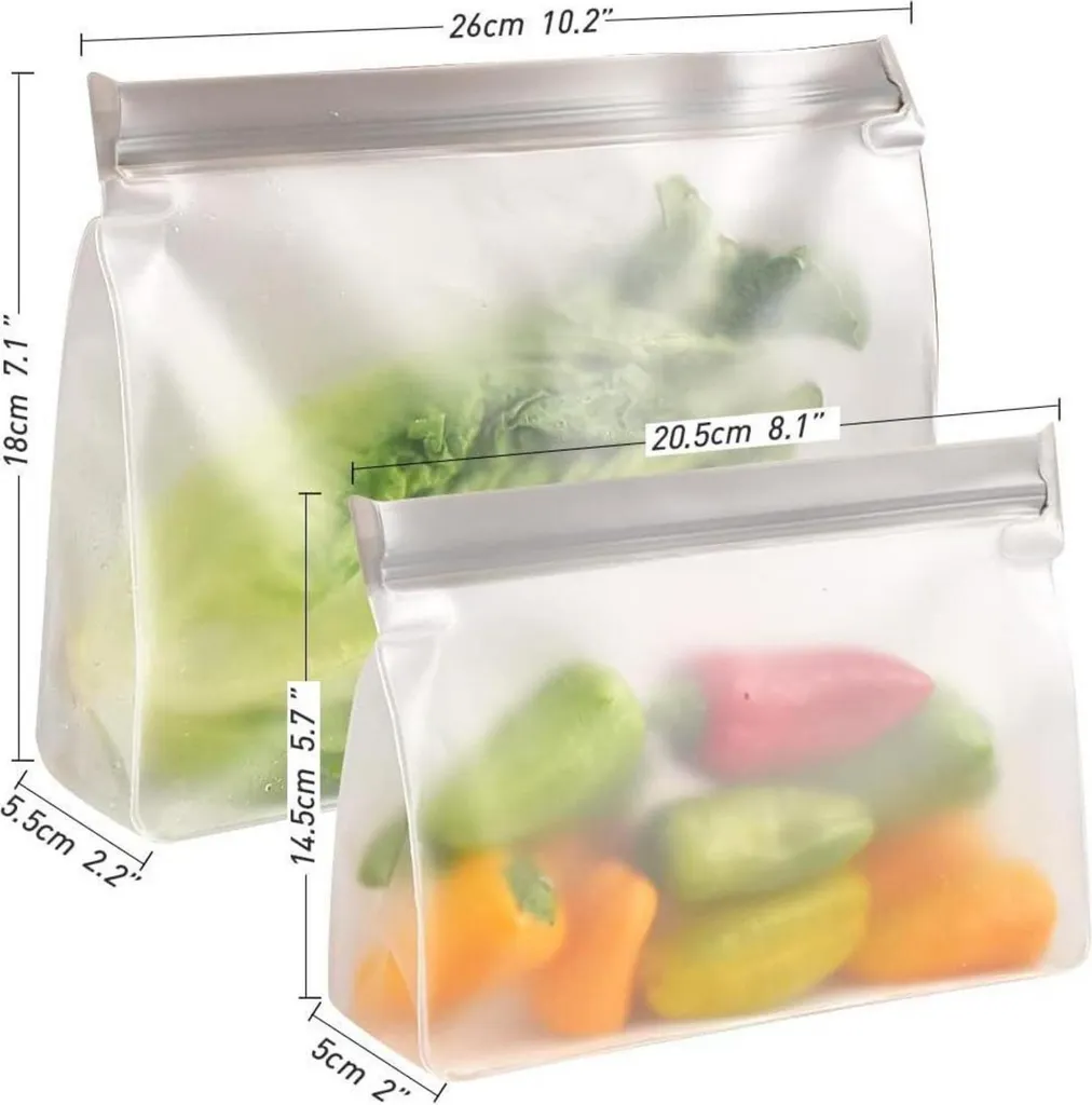 Set 8 Sacchetti Meal Prep Riutilizzabili - Conservazione Pro - 3