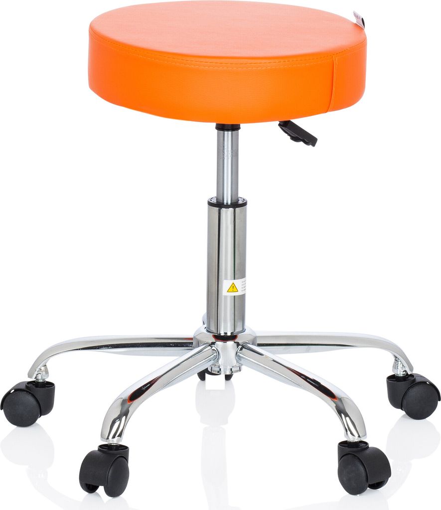 hjh OFFICE Drehhocker OPERATOR II Rollhocker Arbeitshocker, Produktbild 7