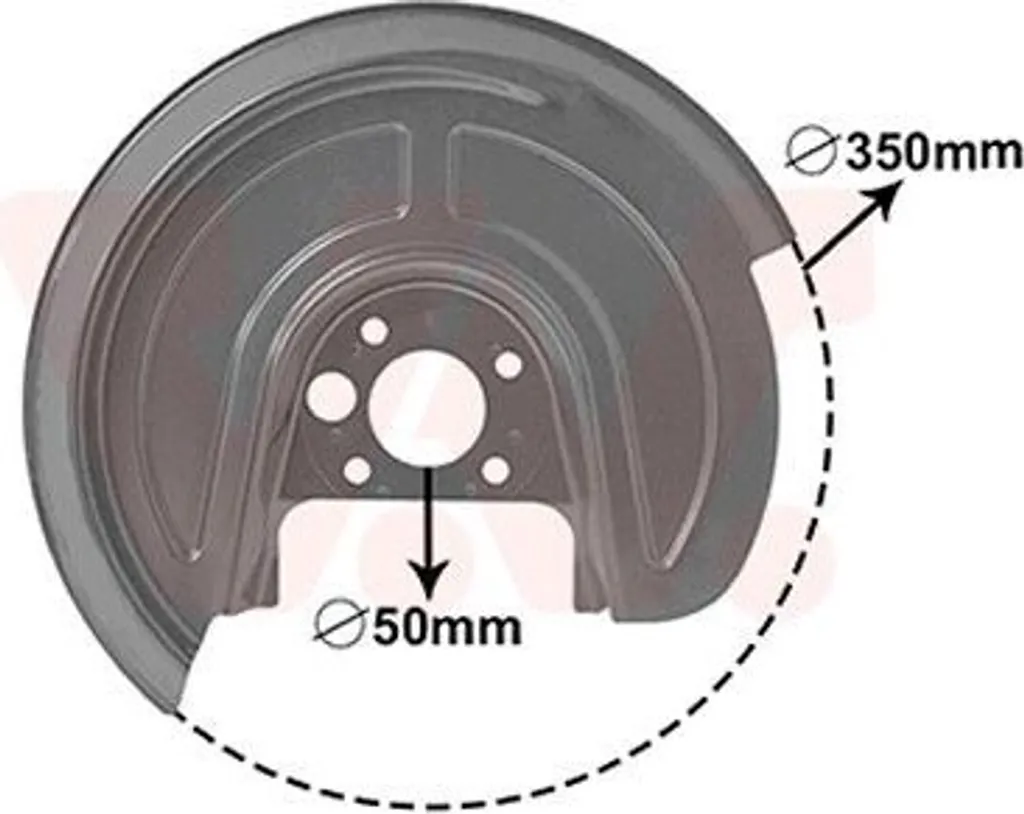 VAN Wezel 5892374 Garde-boue Disque de Frein 256 mm pour VW et Seat