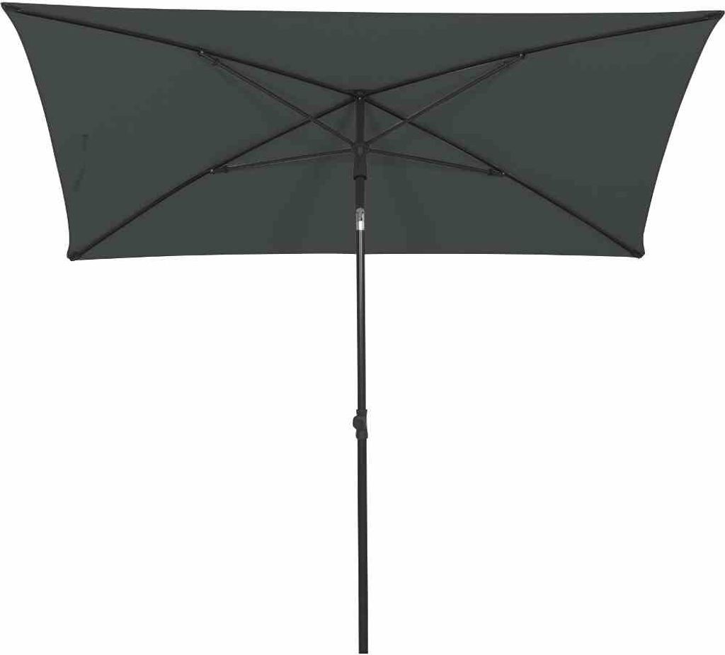 Sonnenschirm >City< in anthrazit, grau - 140x235x210 (BxHxT)