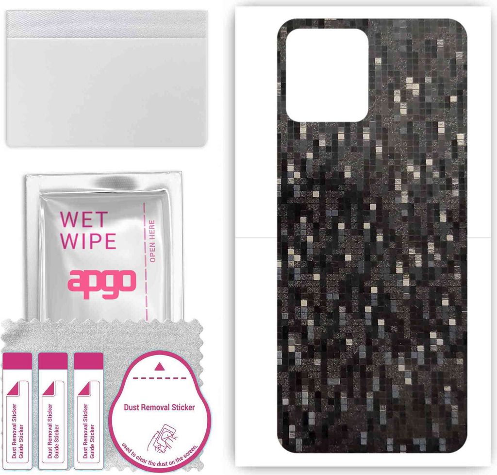 apgo Rückseite Schutzfolie, Skin, kompatibel mit T-Mobile Revvl 6 5G, Hinten Displayschutzfolie aus Vinylfolie, kratzfest, einfache Montage - Carb...