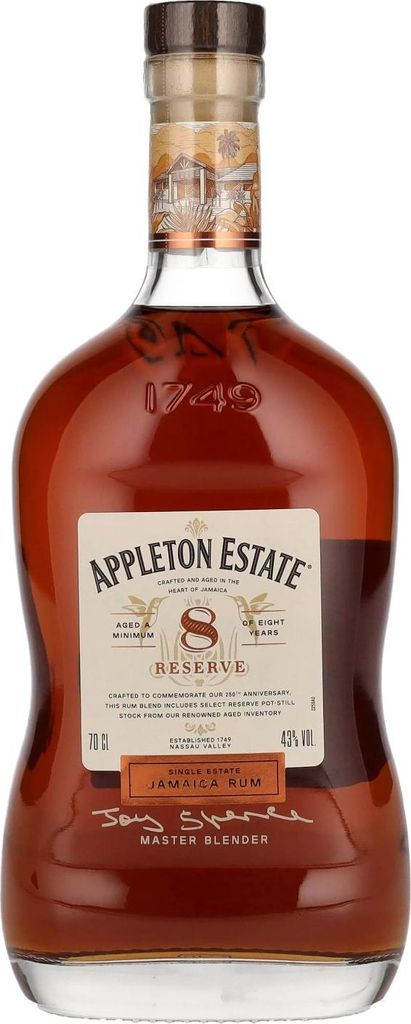 Appleton Estate Reserve 8 Blend Jamaica Rum 43% Vol. 0,7l Image du produit 