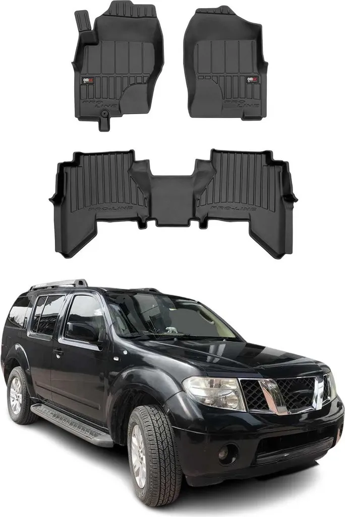 2005-2014 Nissan Pathfinder tappetini TPE nero 3 pezzi