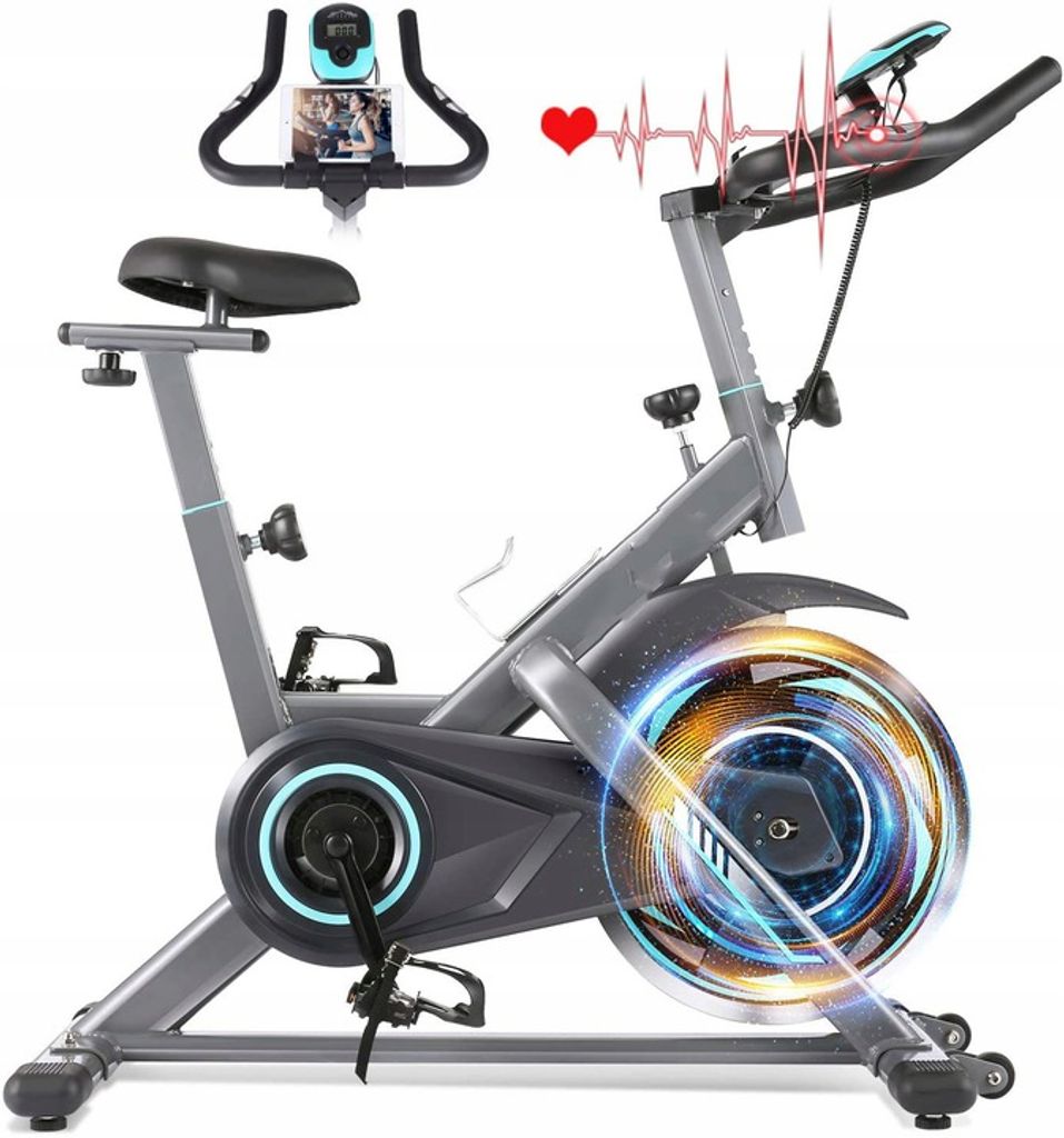 LCD Speedbike Heimtrainer Ergometer Indoor Cycling Fahrrad Fitness Heimtrainer 