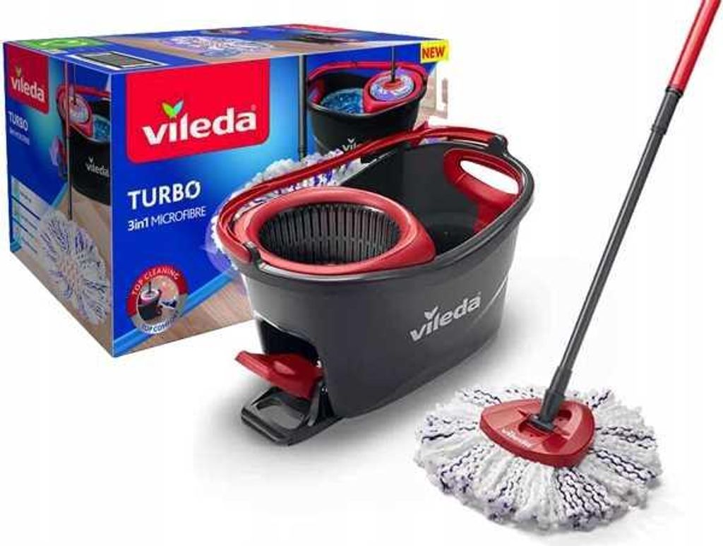 Vileda TURBO 3in1 Mikrofaser-Rotationsmopp Produktbild 