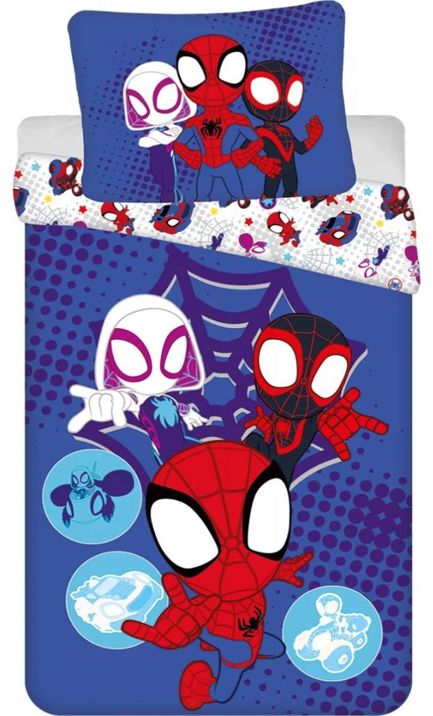 Juego de sábanas Spidey, 140x200 cm, funda de almohada Imagen del producto 
