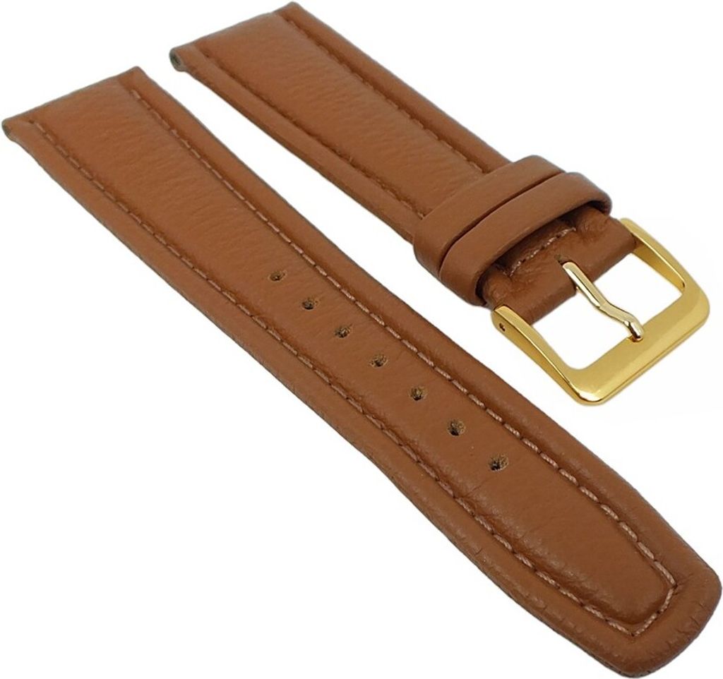 Uhrenarmband Montana Walknappa Leder Braun 26349G, Stegbreite:22mm