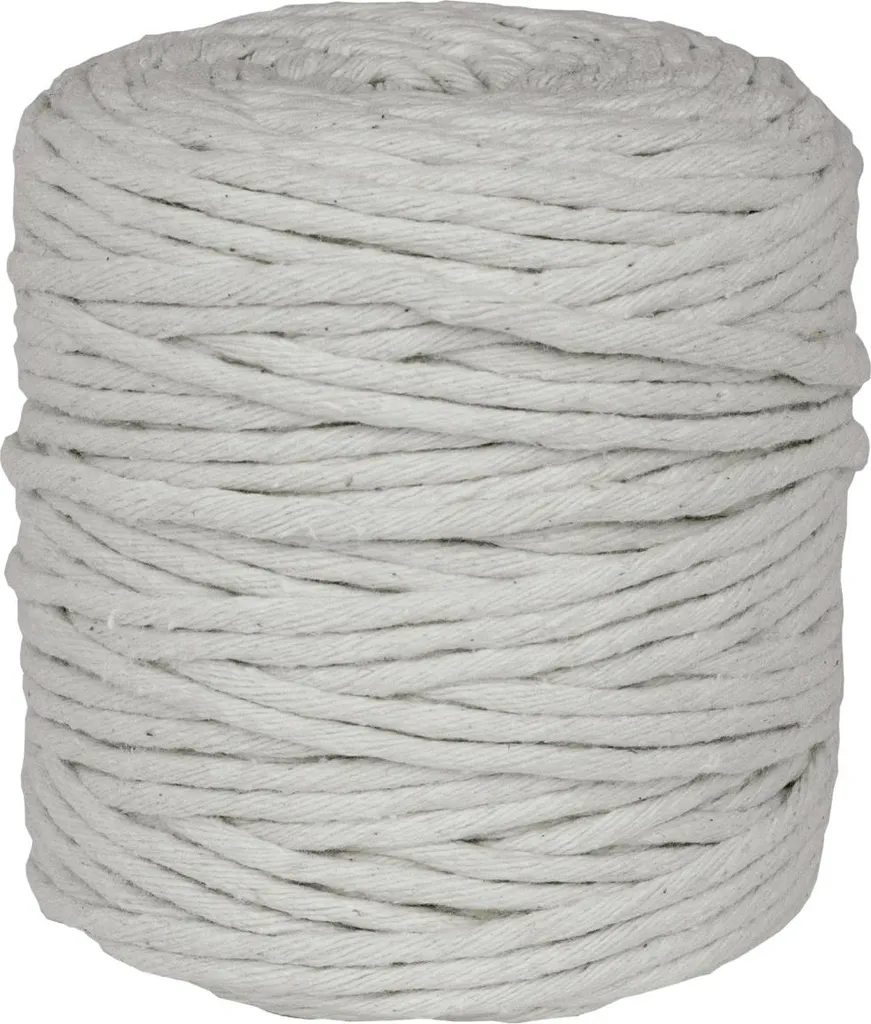 Cordon Macramé en Coton 5mm x 100m SBM-05-R : Bobine Corde Naturelle