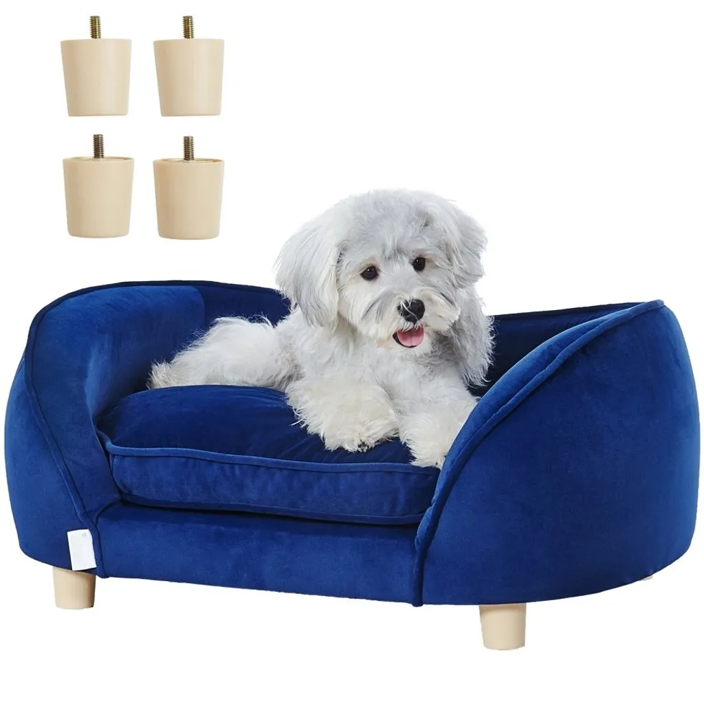 Canapé pour chien robuste anti-affaissement - Sofa velours 37 kg max