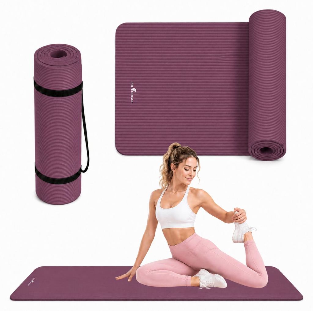 Yogamatte Fitnessmatte dick 1,5 cm - 183x61 cm Sportmatte Produktbild 
