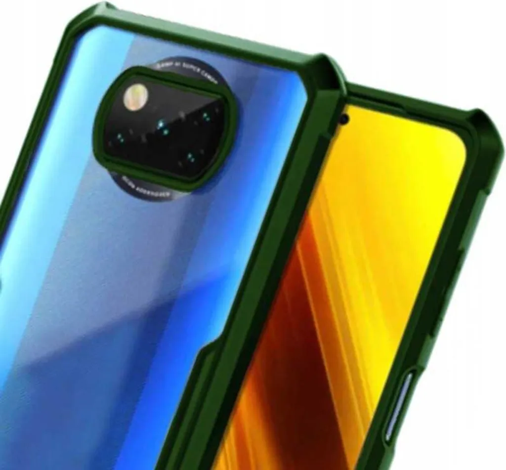 Étui de protection Beetle Poco X3 Pro Vert - Coque Arrière Renforcée