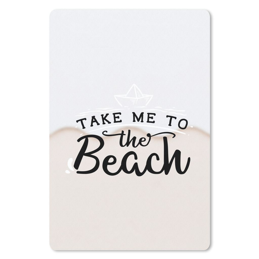 MuchoWow® Mauspad Mousepad Sommer - Boot - Rosa 18x27 cm - Produktbild 
