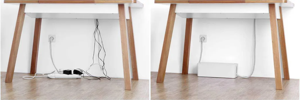 Gaine Range-Câbles Bluelounge Soba Blanc pour Organisation Informatique - 7