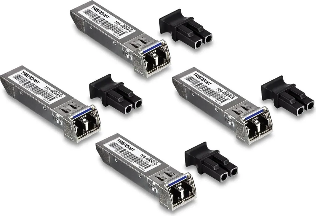 Kit 4 Transceiver SFP Trendnet TEG-MGBS10/4 Gigabit 10km Monomodale